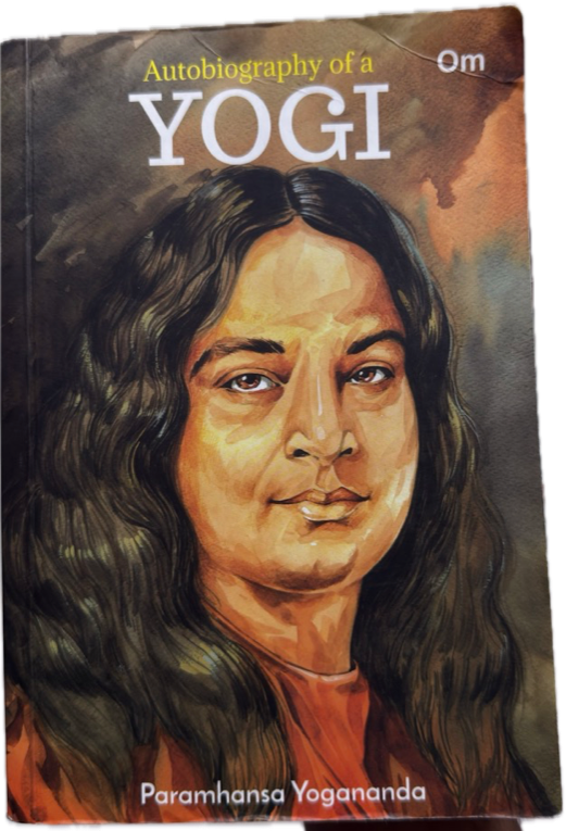 Cutout of the book Autobiography of a Yogi by Paramhansa Yogananda